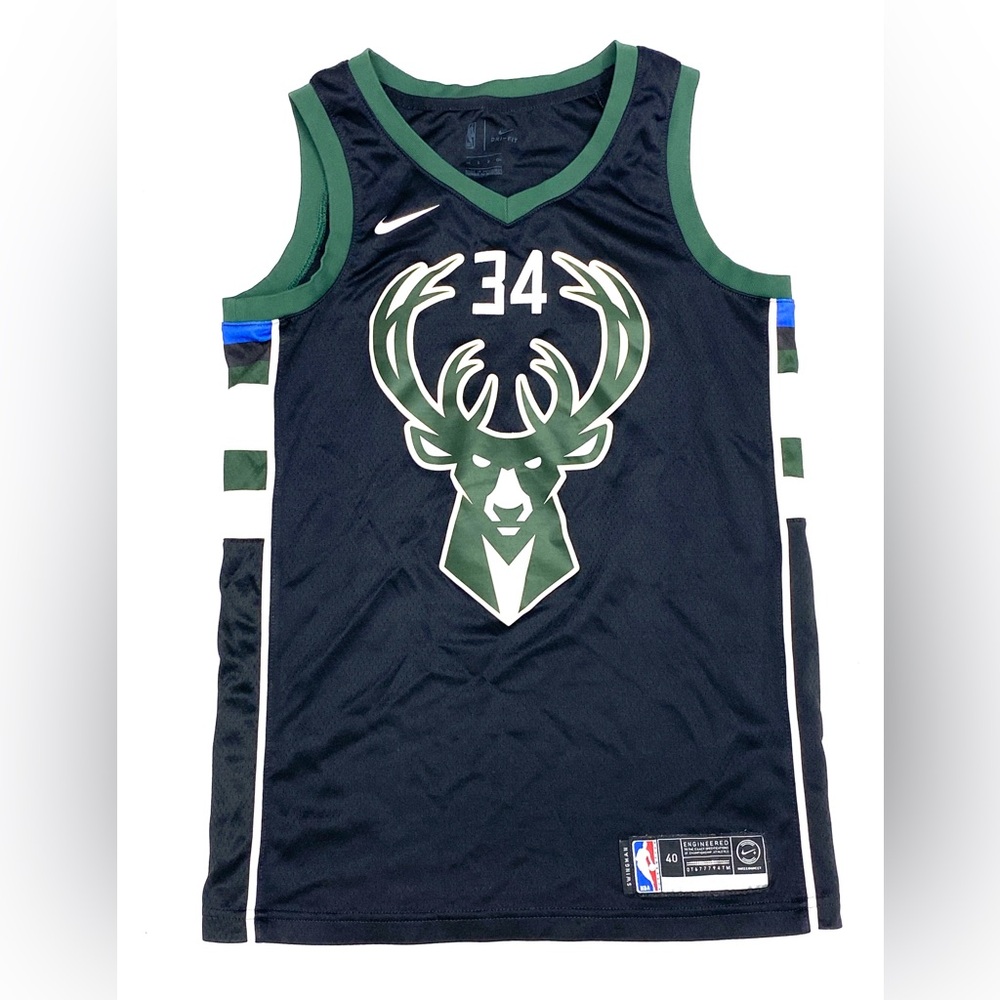 Nike Dri-Fit Swingman Giannis Antetokounmpo Milwaukee Bucks Basketball Jersey